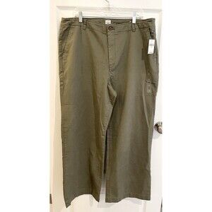GAP Women's Olive Green High Rise Wide Leg Pant SZ 18